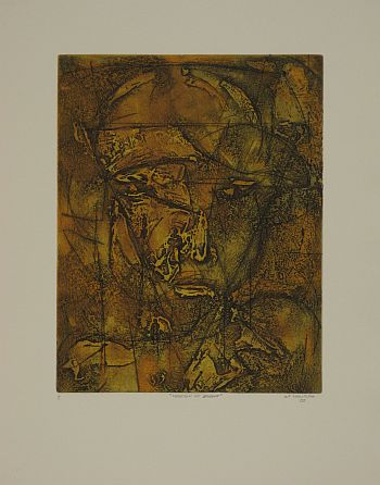 Click the image for a view of: Kagiso Pat Mautloa. Version of Brown. 2009. Intaglio prints. 496X391mm